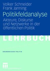 Book Cover for Politikfeldanalyse by Volker Schneider, Frank Janning
