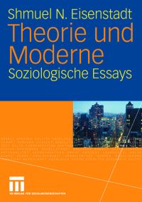 Book Cover for Theorie Und Moderne by Shmuel N Eisenstadt