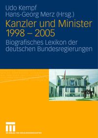 Book Cover for Kanzler Und Minister 1998 - 2005 by Udo Kempf, Markus Gloe, HansGeorg Merz