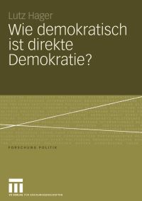 Book Cover for Wie Demokratisch Ist Direkte Demokratie? by Lutz Hager