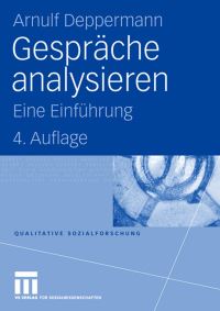 Book Cover for Gespräche Analysieren by Arnulf Deppermann