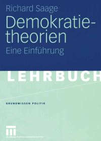 Book Cover for Demokratietheorien by Richard Saage