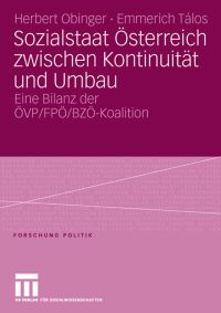 Book Cover for Sozialstaat Österreich Zwischen Kontinuität Und Umbau by Herbert Obinger, Emmerich Talos