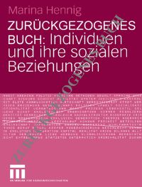 Book Cover for Individuen Und Ihre Sozialen Beziehungen by Marina Hennig