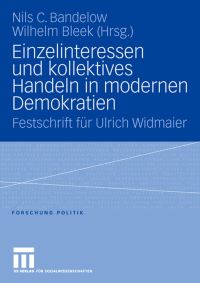 Book Cover for Einzelinteressen Und Kollektives Handeln in Modernen Demokratien by Nils C Bandelow, Wilhelm Bleek