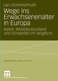 Book Cover for Wege Ins Erwachsenenalter in Europa by Lars Dommermuth