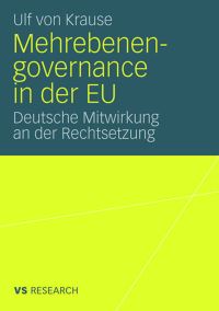 Book Cover for Mehrebenengovernance in Der EU by Ulf von Krause
