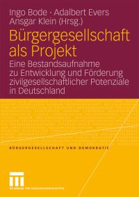 Book Cover for Bürgergesellschaft Als Projekt by Ingo Bode, Adalbert Evers, Ansgar Klein
