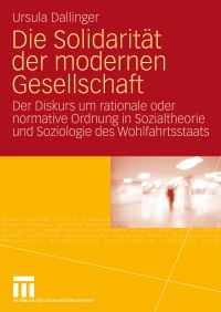 Book Cover for Die Solidarität Der Modernen Gesellschaft by Ursula Dallinger