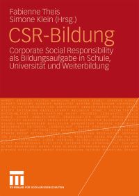 Book Cover for CSR-Bildung by Fabiene Theis, Simone Klein
