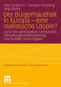 Book Cover for Der Bürgerhaushalt in Europa - Eine Realistische Utopie? by Yves Sintomer, Carsten Herzberg, Anja Röcke