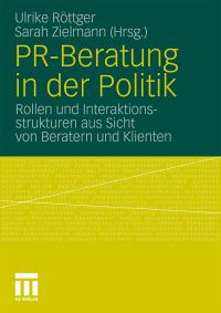 Book Cover for PR-Beratung in Der Politik by Ulrike Röttger, Sarah Zielmann