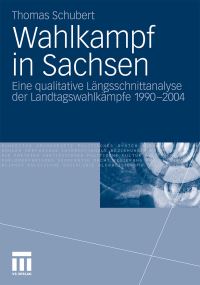 Book Cover for Wahlkampf in Sachsen by Thomas Schubert