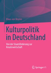 Book Cover for Kulturpolitik in Deutschland by Klaus von Beyme