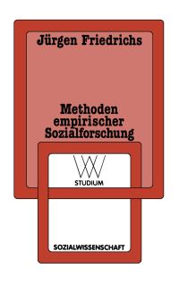 Book Cover for Methoden Empirischer Sozialforschung by Jürgen Friedrichs