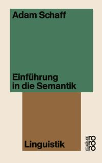 Book Cover for Einführung in Die Semantik by Adam Schaff