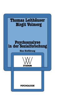 Book Cover for Psychoanalyse in Der Sozialforschung by Thomas Leithäuser, Birgit Volmerg