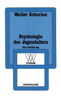 Book Cover for Psychologie Des Jugendalters by Walter Schurian