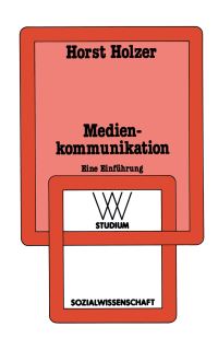 Book Cover for Medienkommunikation by Horst Holzer
