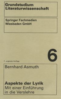 Book Cover for Aspekte Der Lyrik by Bernhard Asmuth
