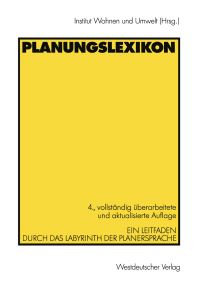 Book Cover for Planungslexikon by Andrea Ratschow,   Institut Wohnen und Umwelt, Godehard Bettels, Elisabeth DauweArnold, Peter Müller, Rainer FritzVietta, Peter Müller, Helmut Schmidt, Peter Werner