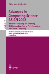 Book Cover for Advances in Computing Science - ASIAN 2002 by Asian Computing Science Conference, A JeanMarie
