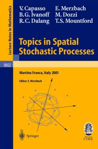 Book Cover for Topics in Spatial Stochastic Processes by V Capasso, Ely Merzbach