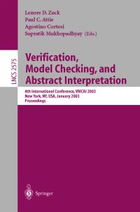 Book Cover for Verification, Model Checking, and Abstract Interpretation by VMCAI 2003 Conference, Lenore D Zuck