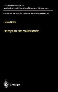 Book Cover for Rezeption Des Völkerrechts by Helen Keller