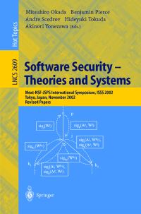 Book Cover for Software Security by ISSS 2002 Conference, M Okada, Japan Monbusho, National Science Foundation, Nihon Gakujutsu Shinkokai