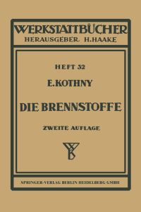 Book Cover for Die Brennstoffe by E Kothny