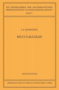 Book Cover for Ricci-Calculus by Jan Arnoldus Schouten