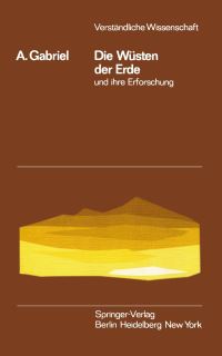 Book Cover for Die Wüsten Der Erde Und Ihre Erforschung by Alfons Gabriel