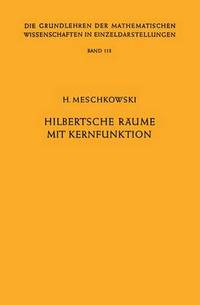 Book Cover for Hilbertsche Raume Mit Kernfunktion by Herbert Meschkowski