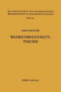 Book Cover for Wahrscheinlichkeitstheorie by Hans Richter