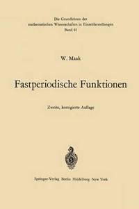 Book Cover for Fastperiodische Funktionen by Wilhelm Maak