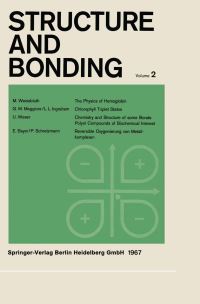 Book Cover for Structure and Bonding by Dr C K Jørgensen, Professor J B Neilands, Professor R S Nyholm, Dr D Reinen, Professor R J P Williams