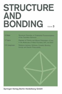 Book Cover for Structure and Bonding by C K Jørgensen, J B Neilands, Sir Ronald S Nyholm, D Reinen, R J P Williams