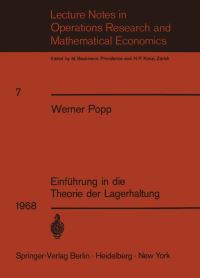 Book Cover for Einführung in Die Theorie Der Lagerhaltung by W Popp