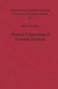 Book Cover for Dynamic Programming of Economic Decisions by Martin F Bach