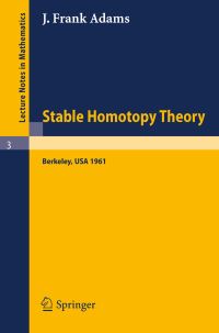 Book Cover for Stable Homotopy Theory by J F Adams