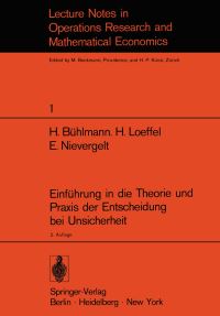 Book Cover for Einführung in Die Theorie Und Praxis Der Entscheidung Bei Unsicherheit by H Bühlmann, H Loeffel, E Nievergelt