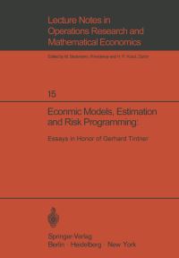 Book Cover for Economic Models, Estimation and Risk Programming: by K A Fox, J K Sengupta, G V L Narasimham