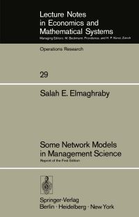 Book Cover for Some Network Models in Management Science by S E Elmaghraby