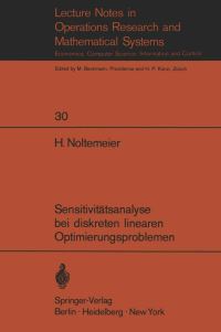 Book Cover for Sensitivitätsanalyse Bei Diskreten Linearen Optimierungsproblemen by H Noltemeier