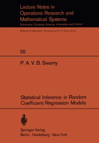 Book Cover for Statistical Inference in Random Coefficient Regression Models by PAVB Swamy