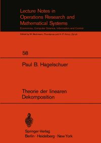 Book Cover for Theorie Der Linearen Dekomposition by Paul B Hagelschuer