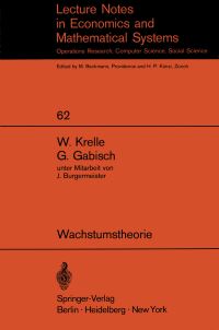 Book Cover for Wachstumstheorie by W Krelle, G Gabisch