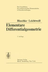 Book Cover for Elementare Differentialgeometrie by Wilhelm Blaschke, Kurt Leichtweiß