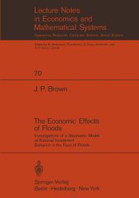 Book Cover for The Economic Effects of Floods by J P Brown